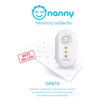 NANNY Medyczny monitor oddechu dla dzieci BM-02 + webinar 
